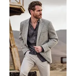 engbers Herren Freizeit-Sakko regular Beige gemustert - 31