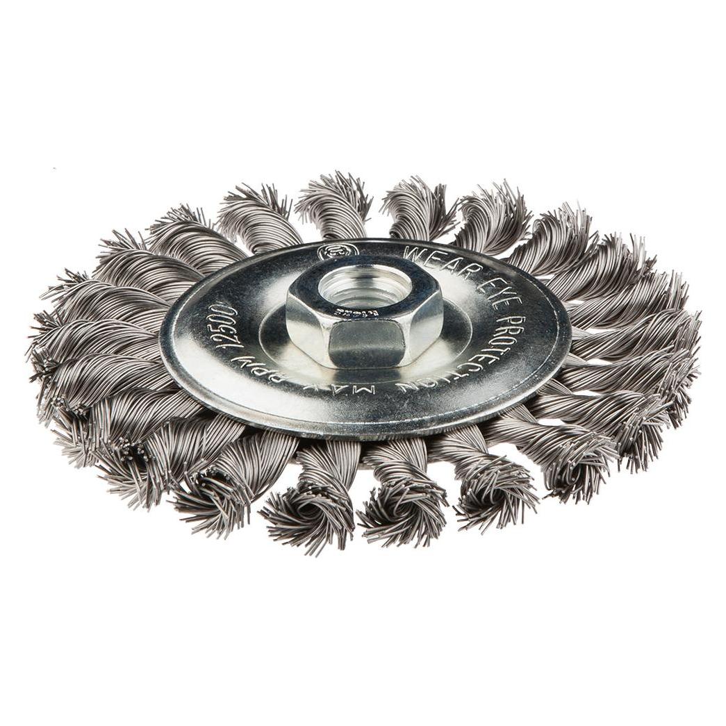Graphite Wire Disc Brush 125mm M14 INOX - 57H598 (57H598)