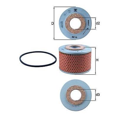 Mahle Ölfilter [Hersteller-Nr. OX16D] für Ford Usa, Marcos, Triumph, Vauxhall, Bond
