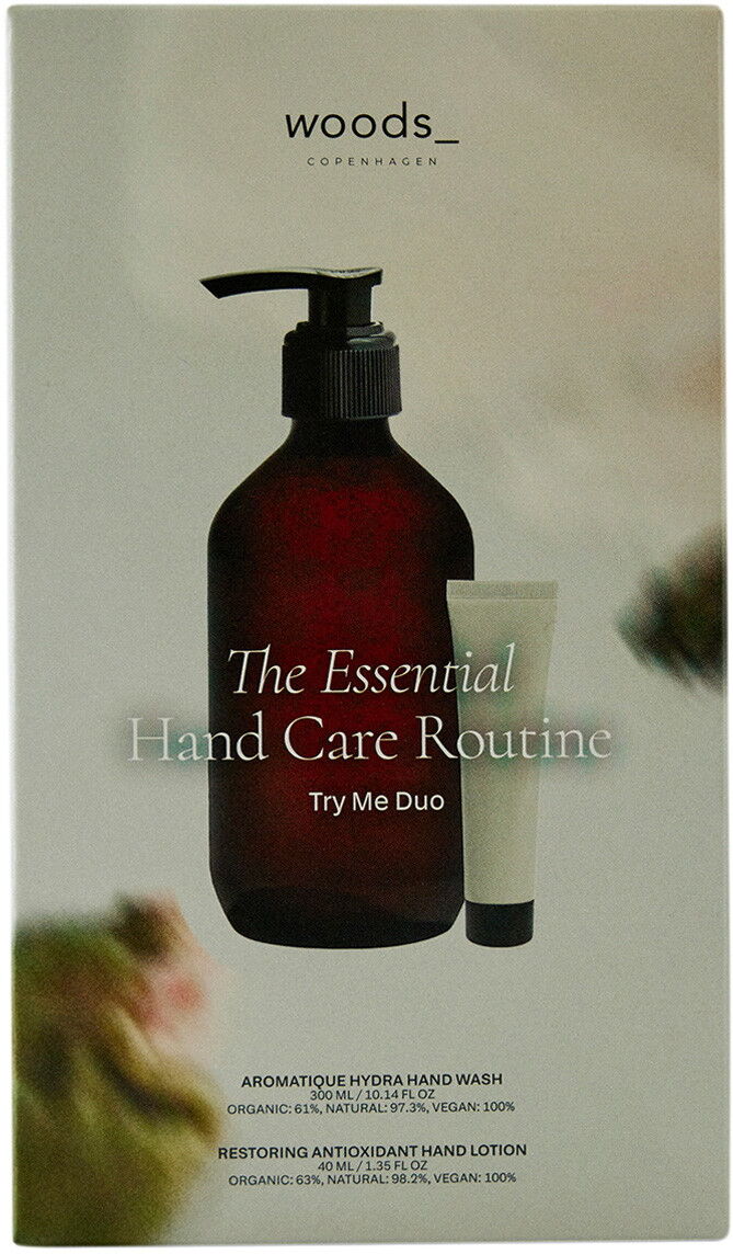 340ml woods_ copenhagen THE ESSENTIAL HAND CARE ROUTINE TRY ME DUO GIFT SET (Hand Wash 300ml + Hand Lotion 40ml)