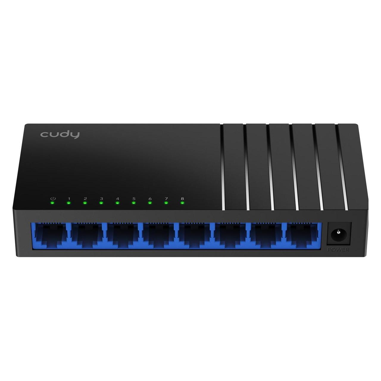 Cudy GS108D network switch Gigabit Ethernet (10/100/1000) Black (8 Ports) (GS108D)