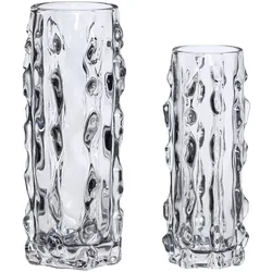 Hübsch, Vase, Kawa Vasen Klar (2er Set) (2x, 0.71 l)