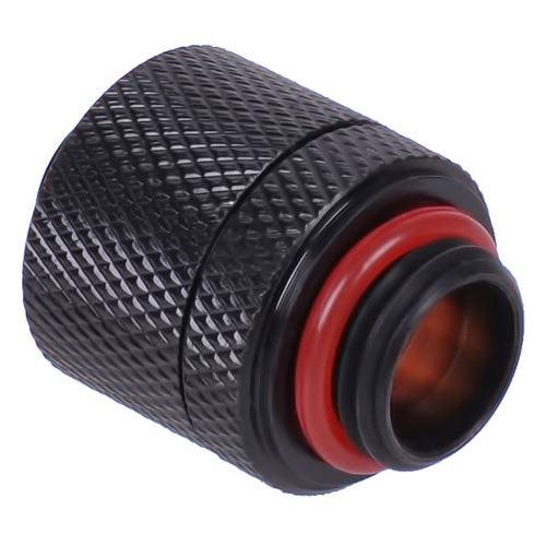 Aquatuning 13/10mm (10x1,5mm) Anschraubtülle G1/4 - gerändelt - schwarz matt