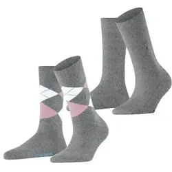 Burlington 2P Everyday Mix Women Socks Hellgrau Gr 36/41 Damen