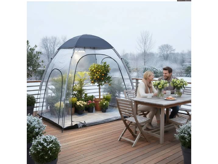 Couverture de Protection contre le gel pour plantes d'hiver portables, couverture de culture transparente mobile pour l'extérieur, pour les soins du jardin