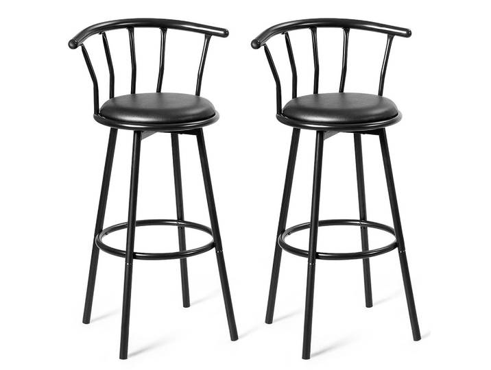 BARHOCKER Schwarz(2er-Set)