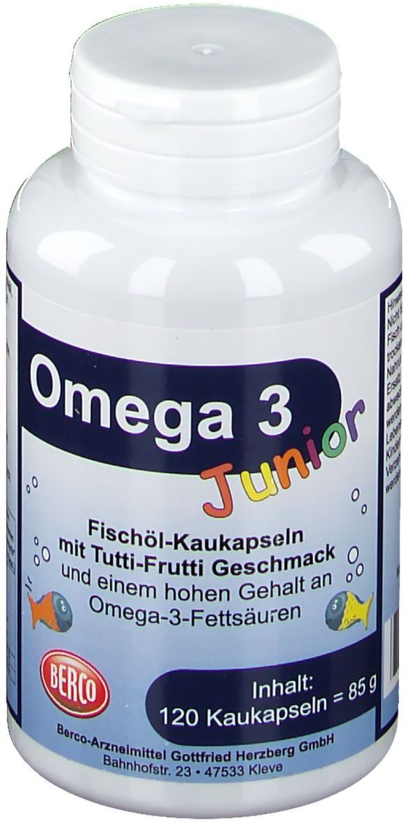 Omega-3 Junior Berco Kaukapseln 120 St Kapseln
