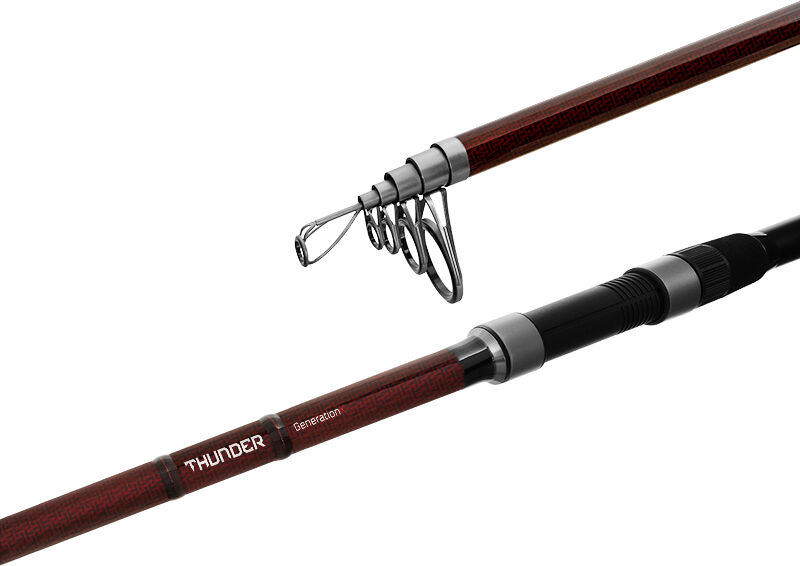 Canne carpe télescopique Delphin THUNDER GenerationX 390cm/140g Gray, Beige 390cm/140g