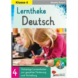 Lerntheke Deutsch / Klasse 4, Schulbücher von Daniela Scherf
