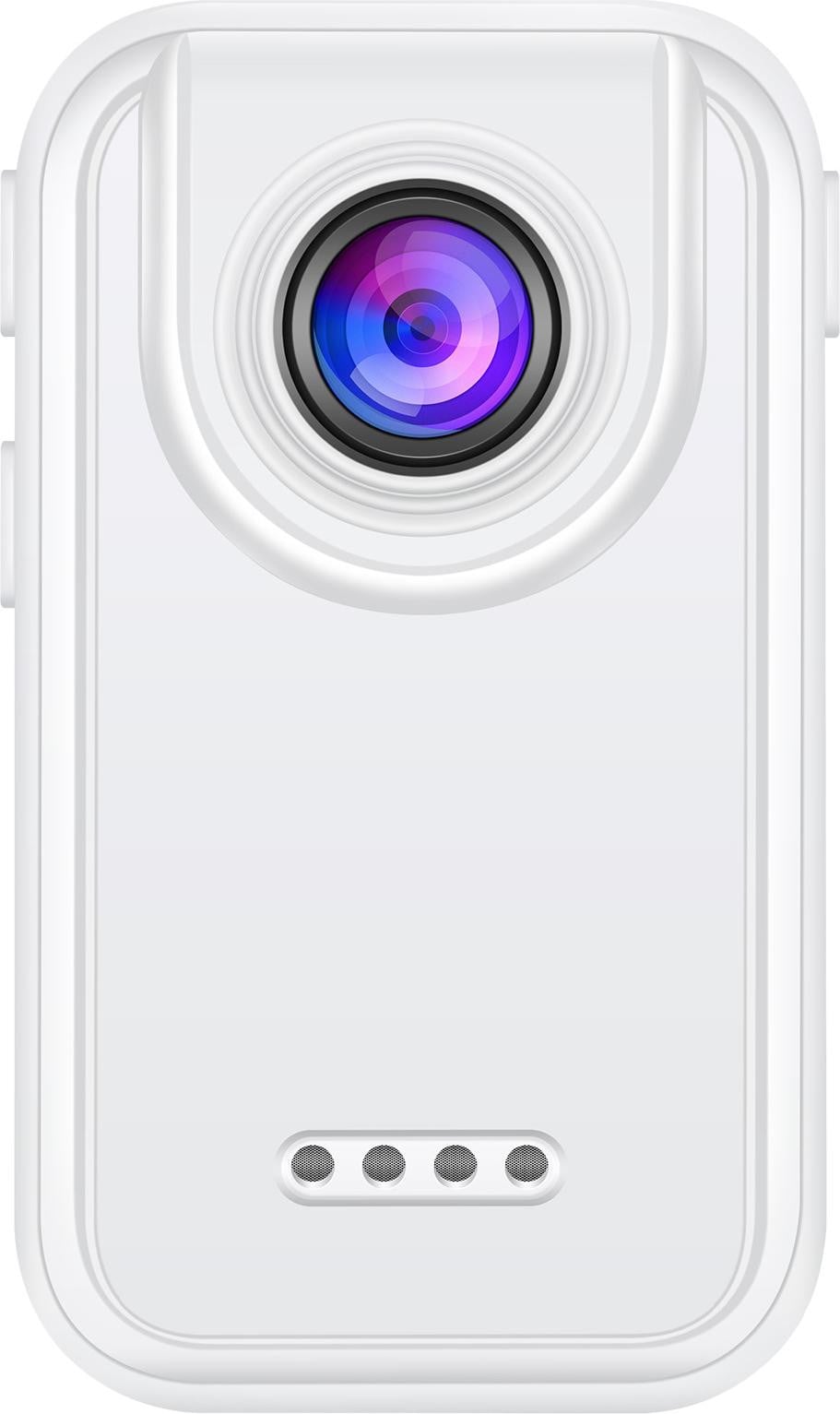 Zelurxx Mini 2K HD sportcamera met 400MP, 120° groothoek en IPS-display, wit