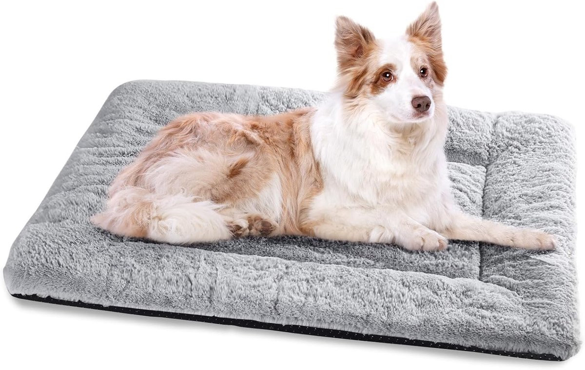 Wasbaar Hondenbed voor Grote Honden, XL, Grijs, 106 x 71 cm