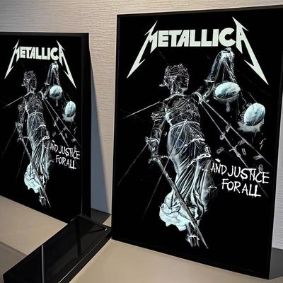 Inspired Finds Metallica Classic Band Poster Canvas Wall Art For Living Room Decor hardwired Explosion Artwork 19.69x27.56in (no Frame)