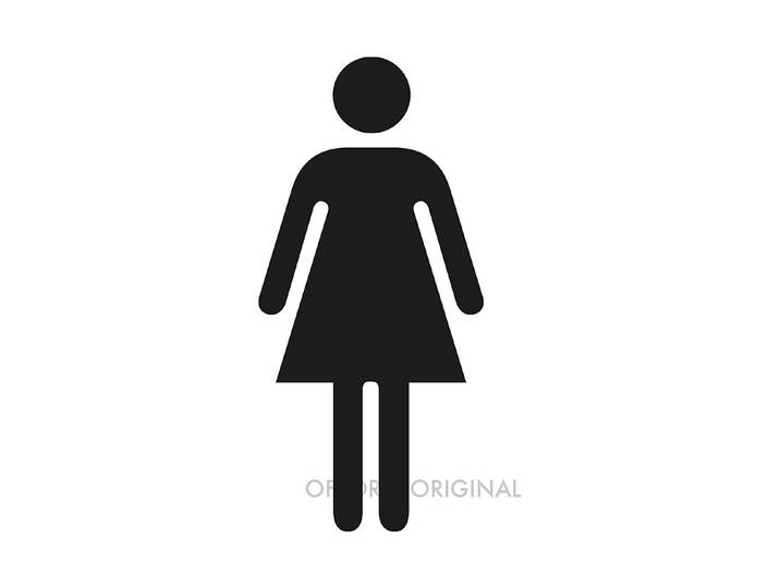 Femmas Symbol Damen 8 × 13 cm