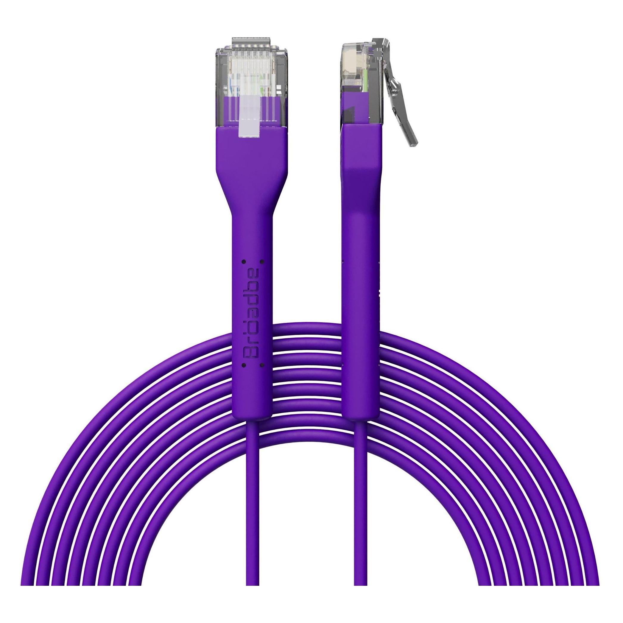 Broadbe Slim Patch Cable 5G Purple 3m Cable-Patch-Cat6-PR-3M-Slim (CAT6, 3 m) (Cable-Patch-Cat6-PR-3M-Slim)