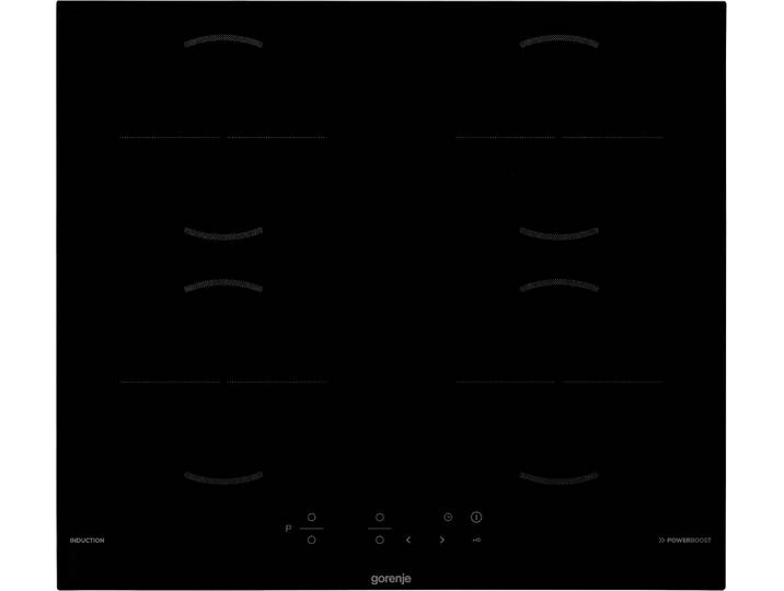 GORENJE Induktions-Kochfeld GI 6401 BSCE , schwarz, B:59cm H:6cm T:52cm, Kochfelder, PowerBoost erhöht die Leistung und verkürzt die Zubereitungszeit., Induktions-Kochfeld