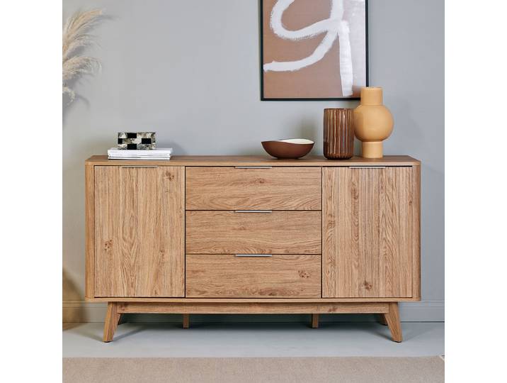 Enfilade Alamedo 150 x 80 x 40cm Marron