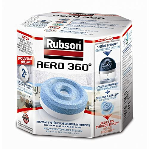 Rubson Aero 360 navultabletten voor luchtontvochtigers, 2 stuks