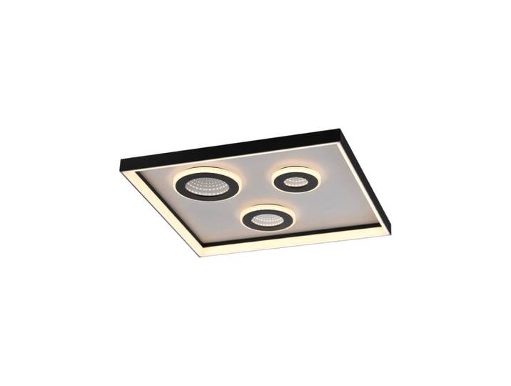 Vierkante plafondlamp Dune zwart Paul Neuhaus - 6856-18