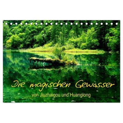 Die magischen Gewässer von Jiuzhaigou und Huanglong (Tischkalender 2027 DIN A5 quer), CALVENDO Monatskalender