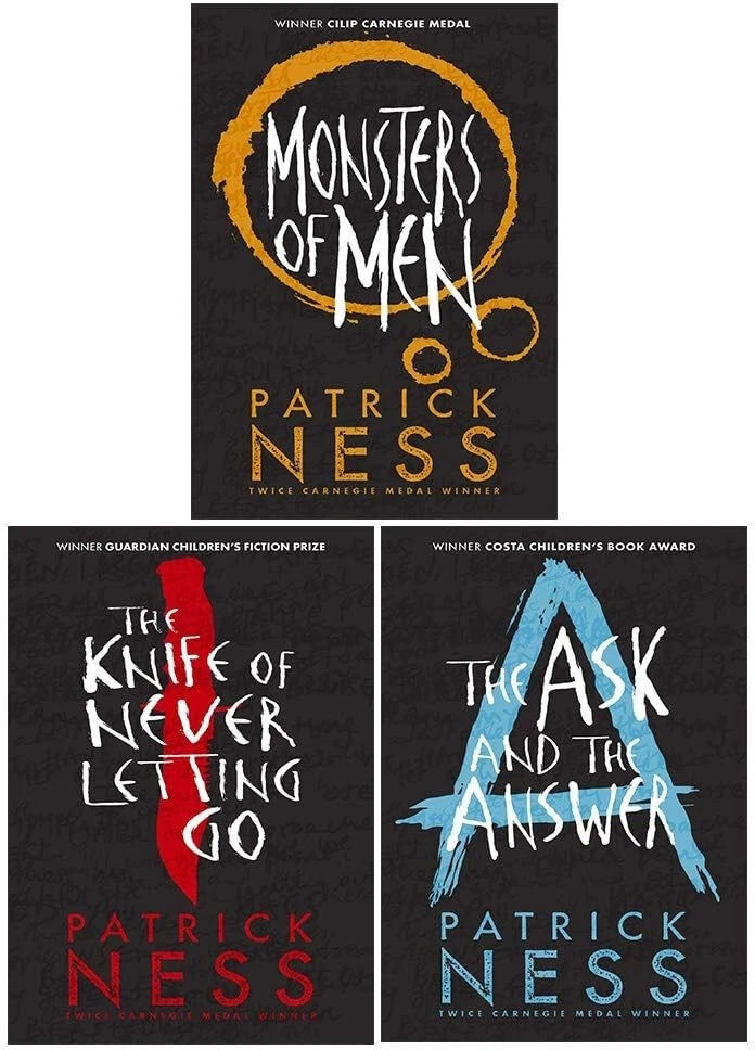 Walker Books Chaos Walking Trilogy by Patrick Ness - 3 Books Collection Set - Paperback - Young Adult Dystopian Sci-Fi - Ages 14+