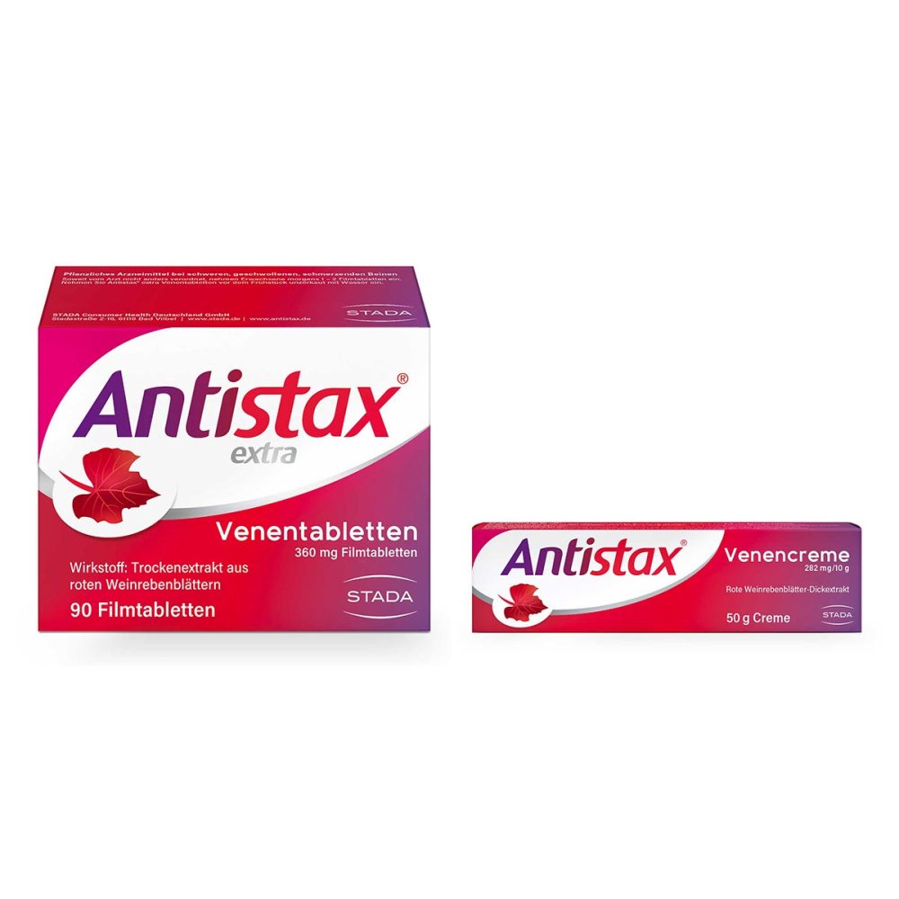 Antistax extra Venentabletten + Venencreme 08107786