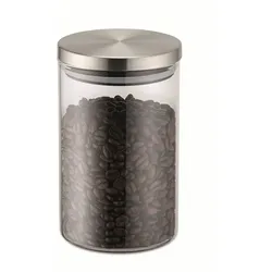 Weis 15942 Vorratsdose 800ml aus Borosilikatglas mit Edelstahldeckel