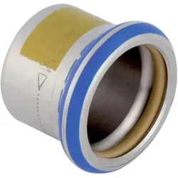 Geberit, Rohrverbindungstechnik, Gas-Kappe Mapress d 42mm, f Nat und Flüssiggas, Edelstahl