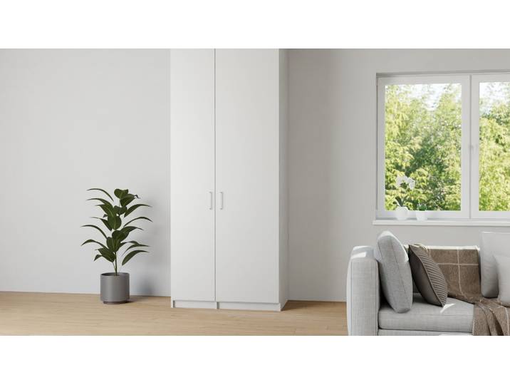 Hoher Badezimmerschrank nach Maß MDF Lackiert Telegrau RAL&nbsp;7047