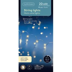 Lichterkette Silber 20 LED 95cm