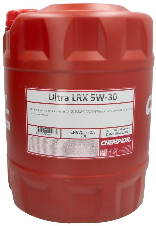 Motoröl CHEMPIOIL Ultra LRX C3 5W30 20L