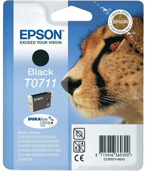 Epson T071 (C13T07114010) - Noir - Cartouche d'encre