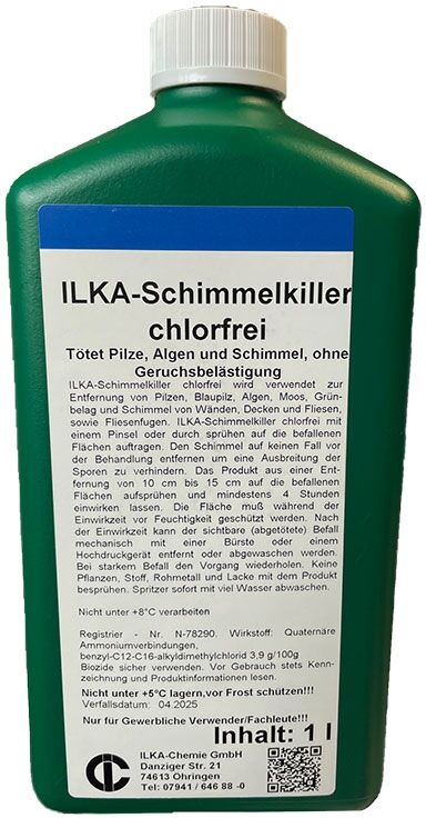 Axis ILKA-Schimmelkiller chlorfrei Tötet Pilze, Algen und Schimmel, ohne