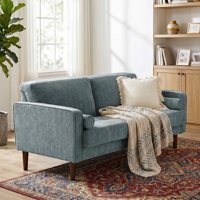 DREAMSIDEA "Modern 62.6"" Upholstered 2-Seater Sofa Loveseat"