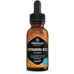 Vitamin B12 100 μg hochdosiert vegan Tropfen 50 ml