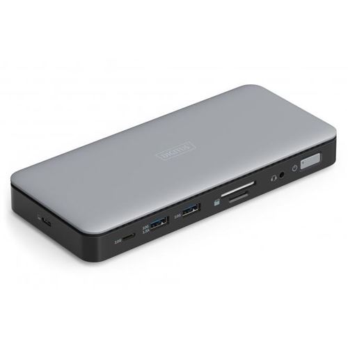 DIGITUS USB-C Docking Station 11-Port 2x HDMI 1x DP 2x USB-A 1x USB-C 1x RJ45 1x DC 1x Audio