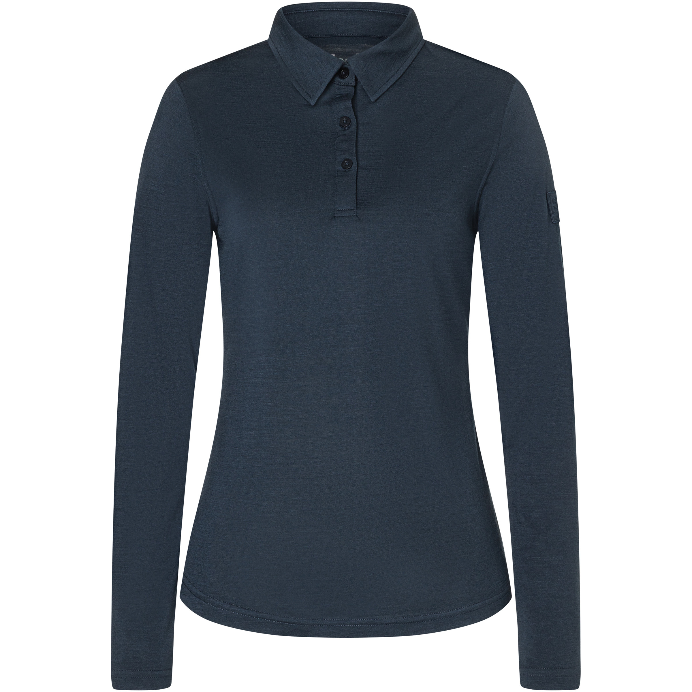 Super.Natural Polo J Damen Longsleeves Merino blau Größe M Trekking Hautfreundlich Merinowolle