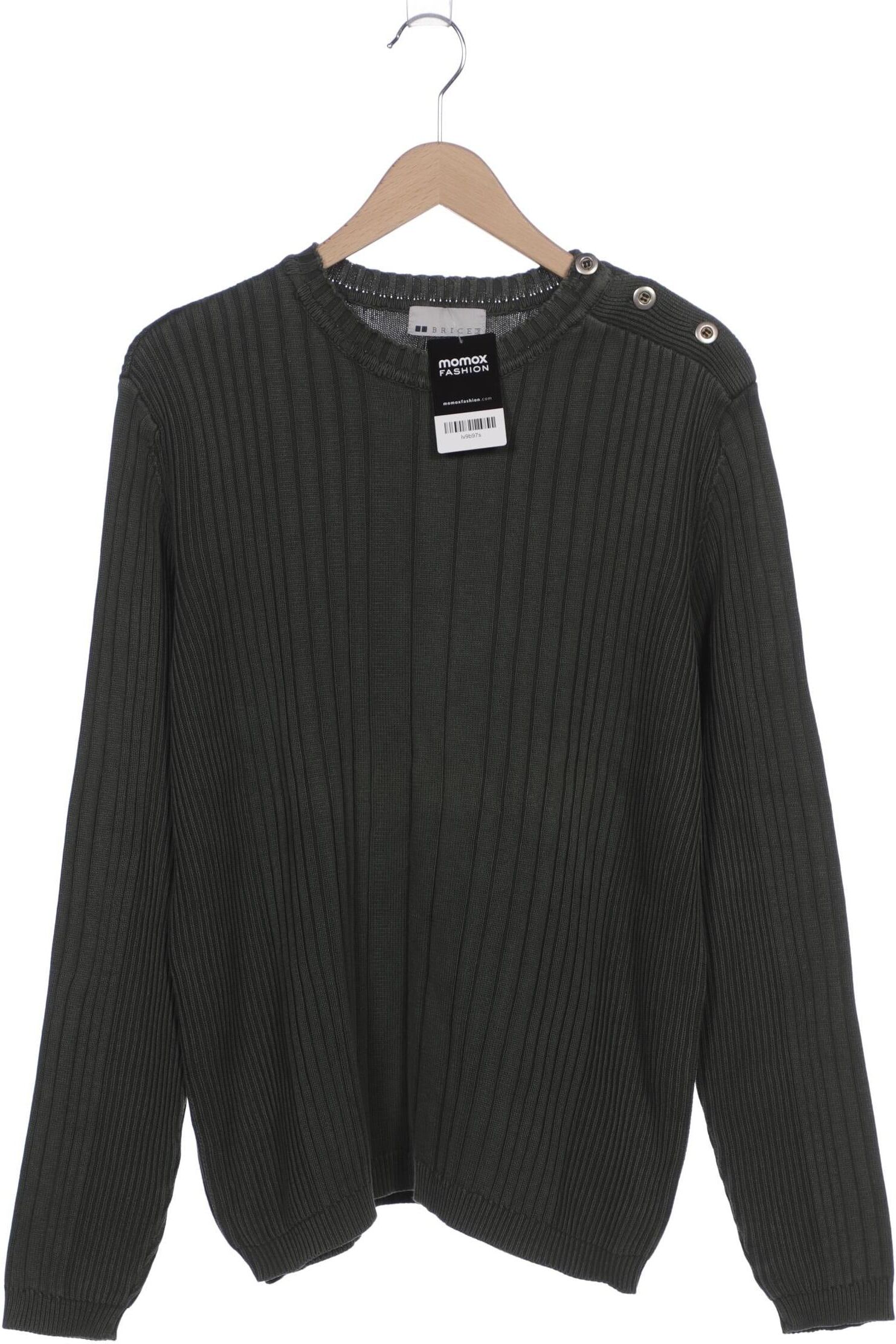 Brice Herren Pullover, Grün, Gr. L, Baumwolle - Second Hand