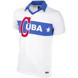 Copa Football, Herren, Fussballtrikot, Kuba Fidel Castro 1962 Retro Trikot (XL), Weiss