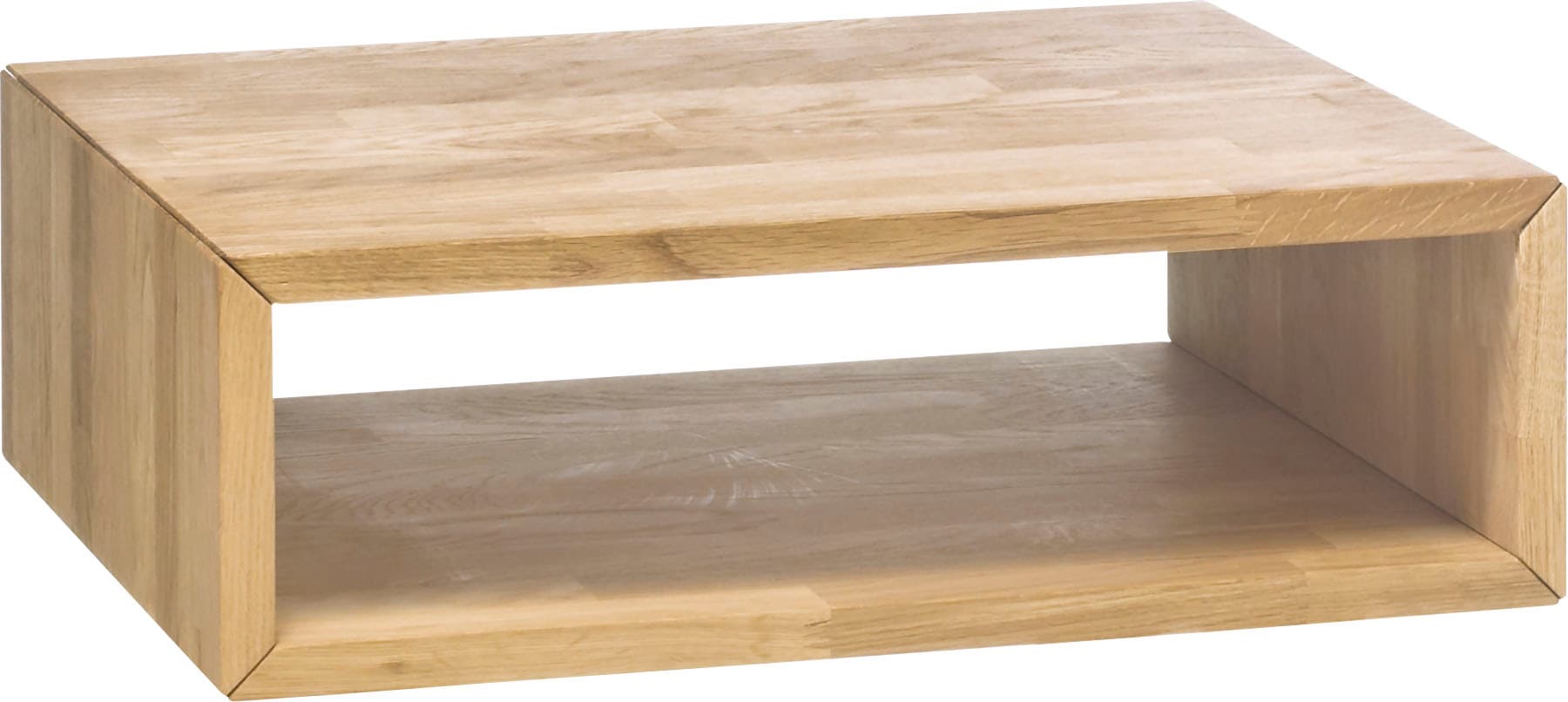 Nachttisch HASENA "Akai", braun (eiche bianco, geölt), B:50cm H:16cm T:41cm, Eiche massiv, Tische, Nachttisch eiche bianco, geölt B/H/T: 50cm x 16cm x 41cm