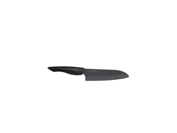 Profi Keramik-Santokumesser „SHIN“, Klinge 16 cm Schwarz Kyocera
