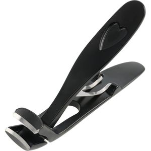 Böttcher-AG Nagelknipser Premium, Black Edition, Edelstahl, für Finger- und Fußnägel, mit Carbon-Look