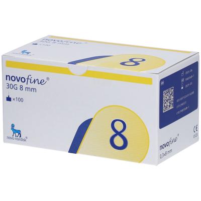 Novofine Nadeln 30 G 8 mm 100 St Kanüle