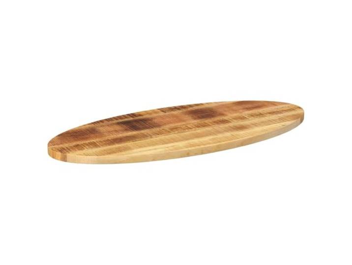 GFDWPUY Ovale Tischplatte Mango Holz 110x40x3,8 cm Massivholz, Rustikales Design, Vielseitig Kombinierbar, Leicht Zu Reinigen