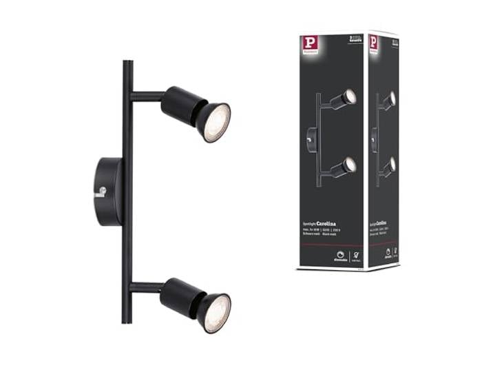 Paulmann 66756 projecteur Carolina 2 flammes max. 2x10 watts plafonnier Noir mat spot Métal GU10