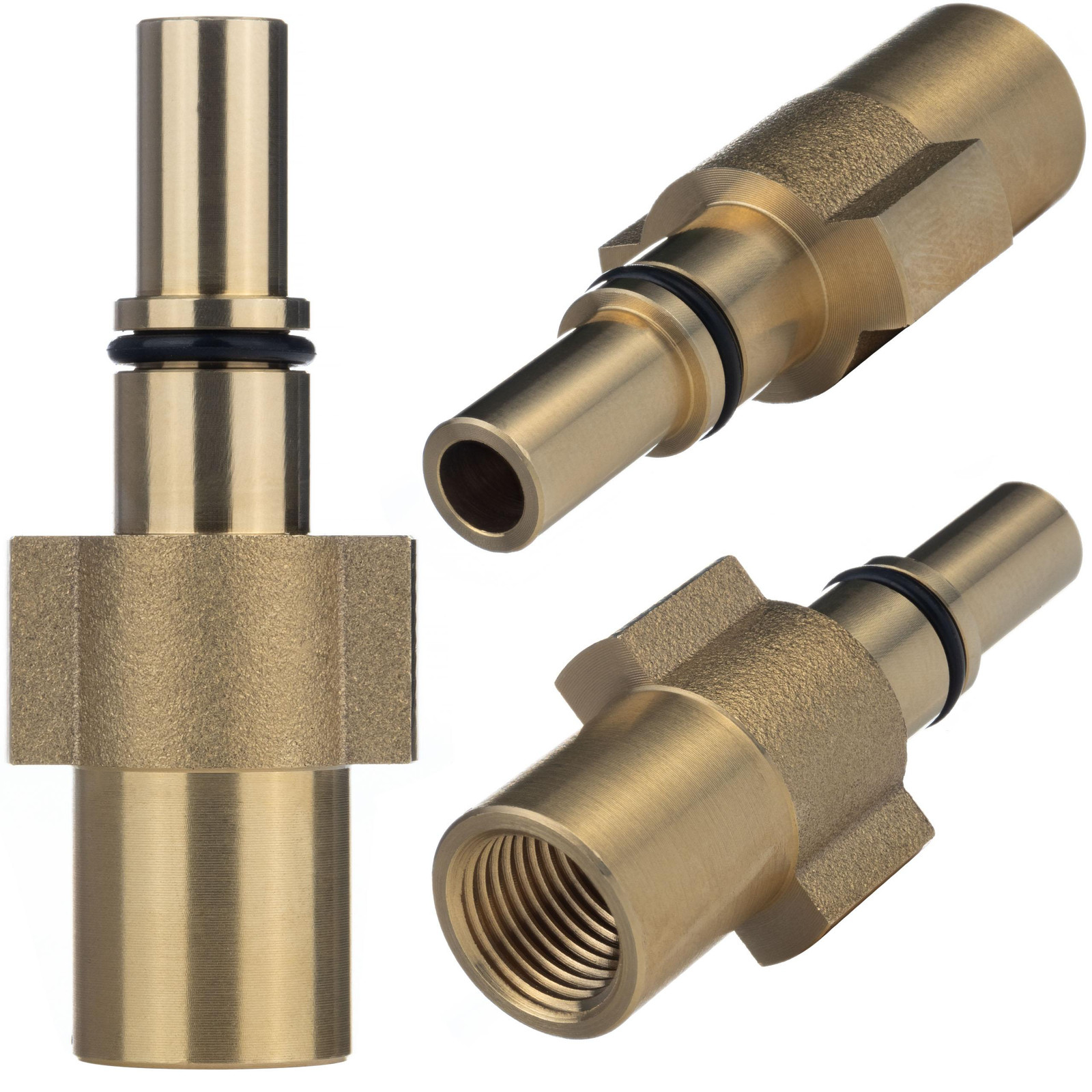 Rosfix Bajonet Adapter Vervanging 1/4"F Messing voor Black&Decker Hogedrukreiniger 160 bar 60°C