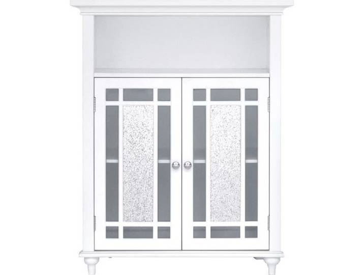 Meuble bas de rangement salle de bain Teamson Home blanc 67 X 31 X 86