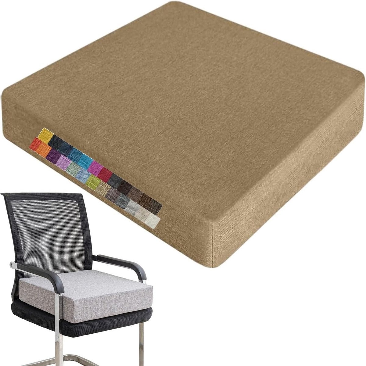 Comfortabel Stoelkussen met Anti-Slip Memory Foam voor Binnen en Buiten