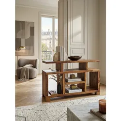 Sideboard – Mango Massivholz, 115x76x40 cm, mit Fächern