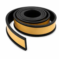 U-Profil Gummi aus EPDM selbstklebend für Schellen - 25 mm