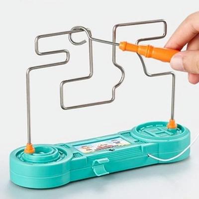 Kids Electric Touch Maze Game Safe Shock STEM Skill Challenge Toy green